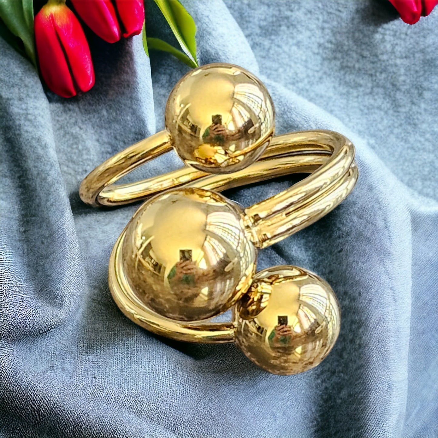 Ball Style Round Open Ring