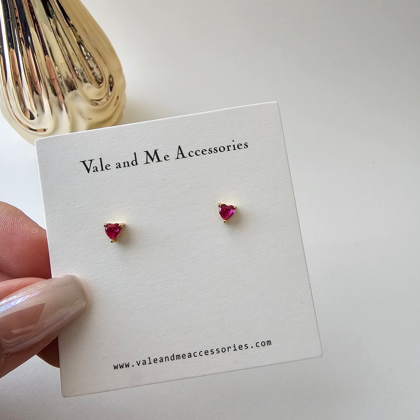 Amore Dainty Stud Earrings