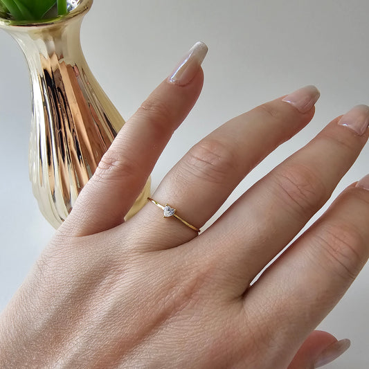 Heart Dainty Open Ring