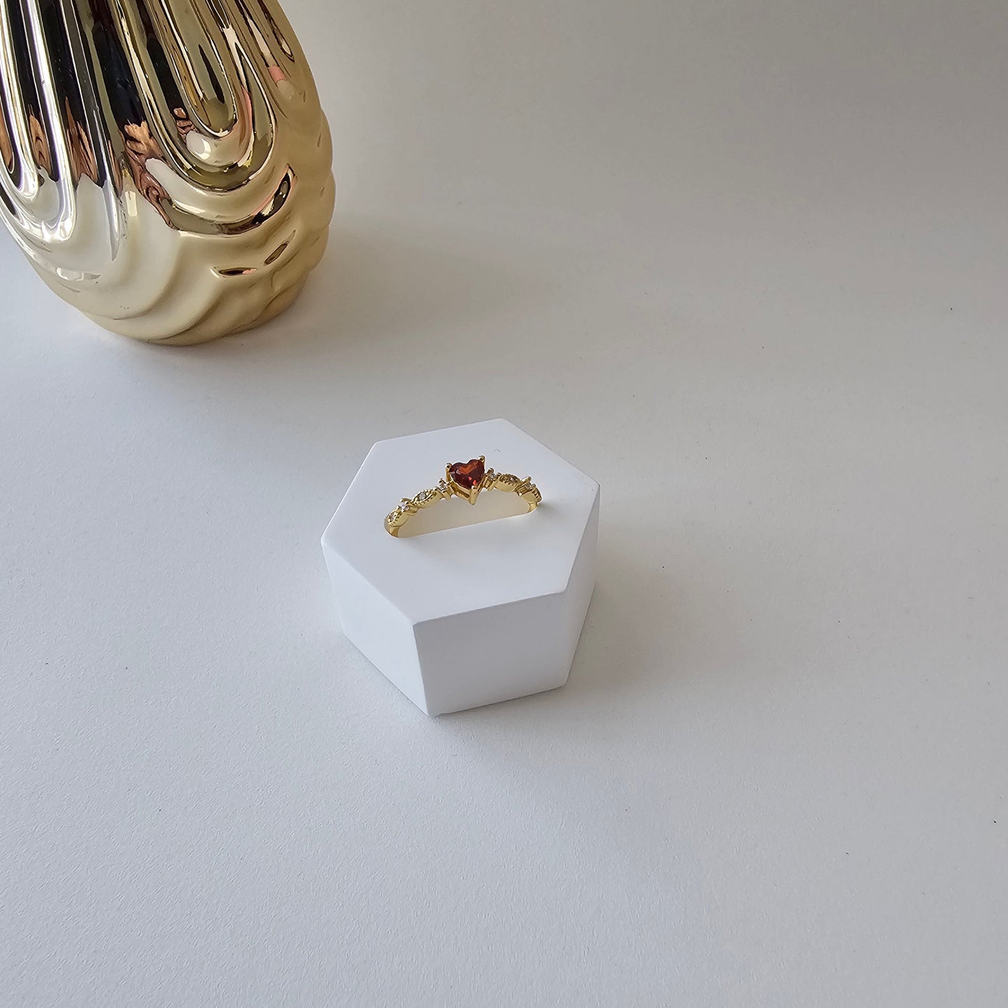 Amore Dainty Heart Open Ring