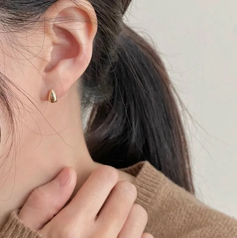 Small Teardrop Stud Earrings