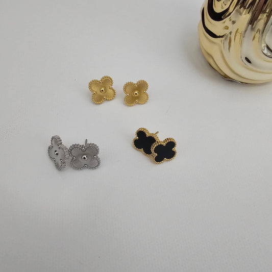 Four Leaf Clover Stud Earrings