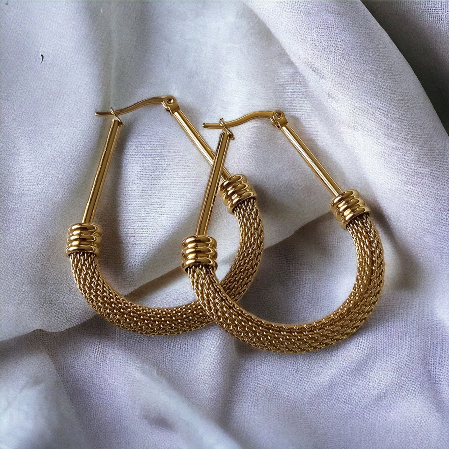 U Shape Hoop Earrings