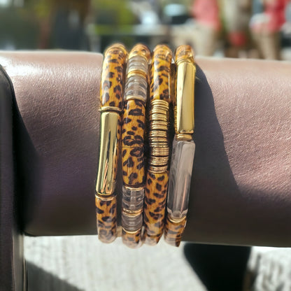 Leopard Acrylic Bracelets