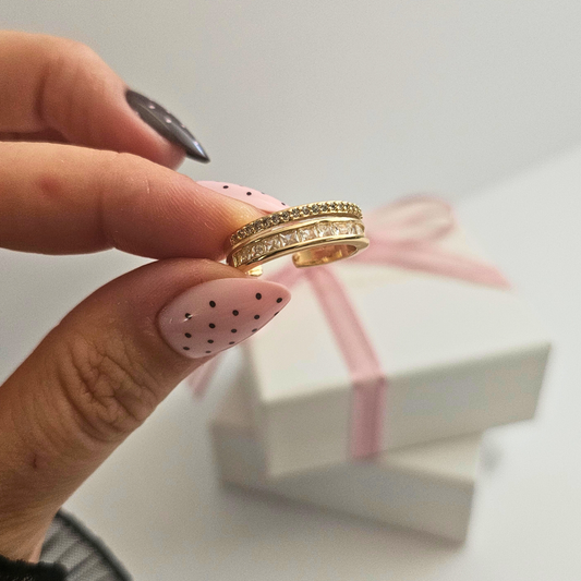 Double Pave Open Band Ring