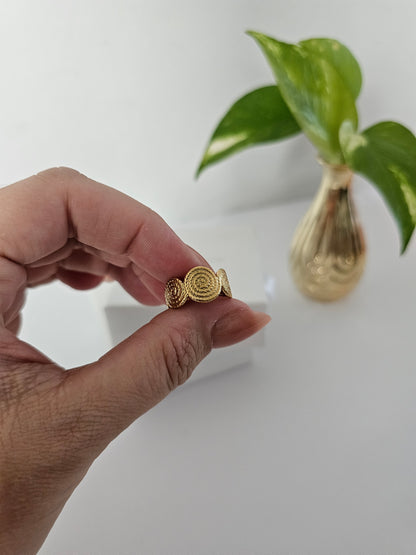 Adjustable Spiral Ring
