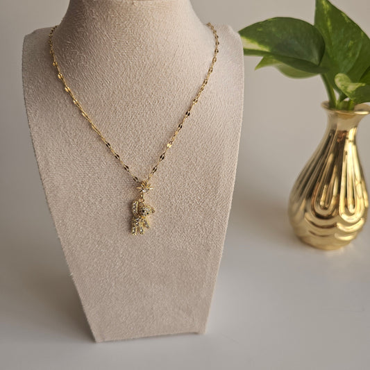 Shining Star Teddy Necklace