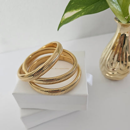 Flex Golden Bangle - Slim 10mm