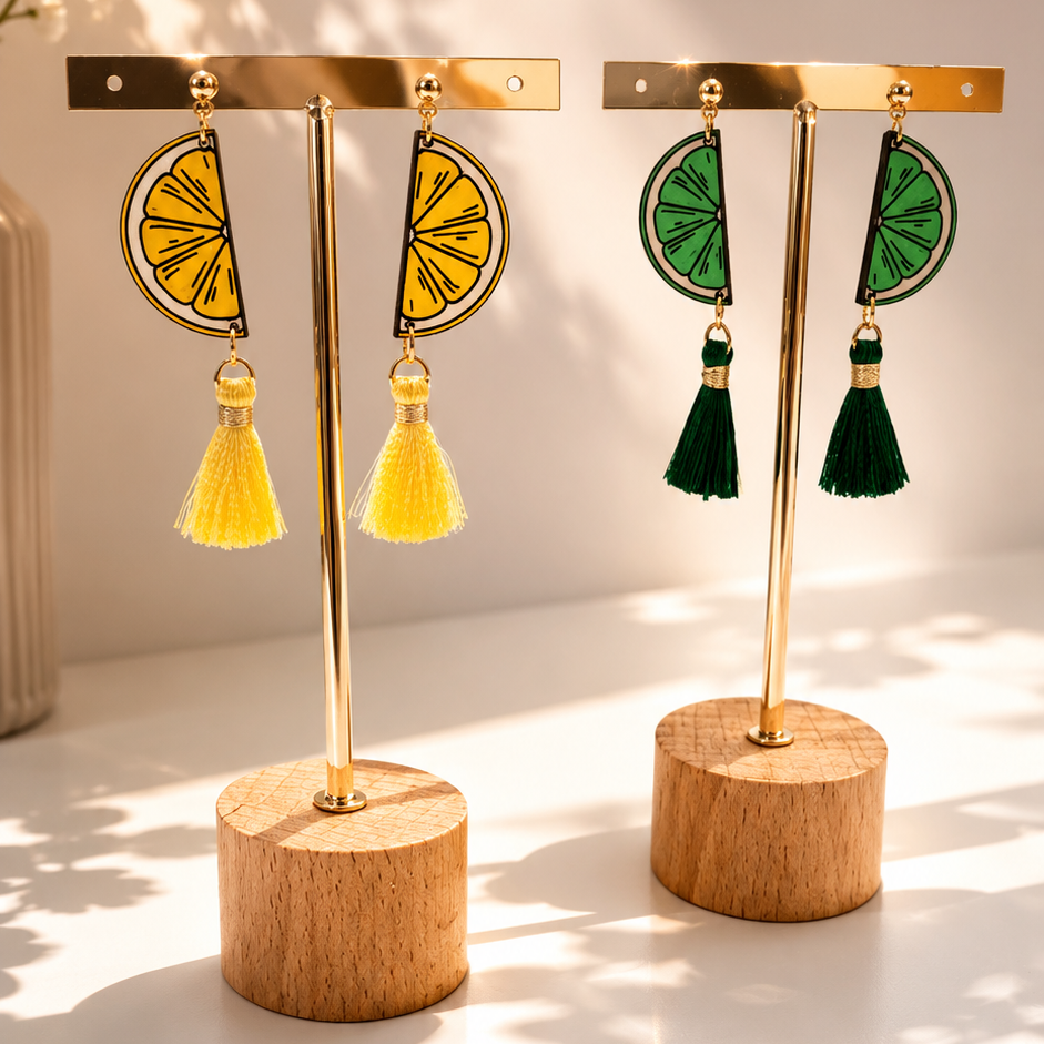 Citrus Tassel Earrings