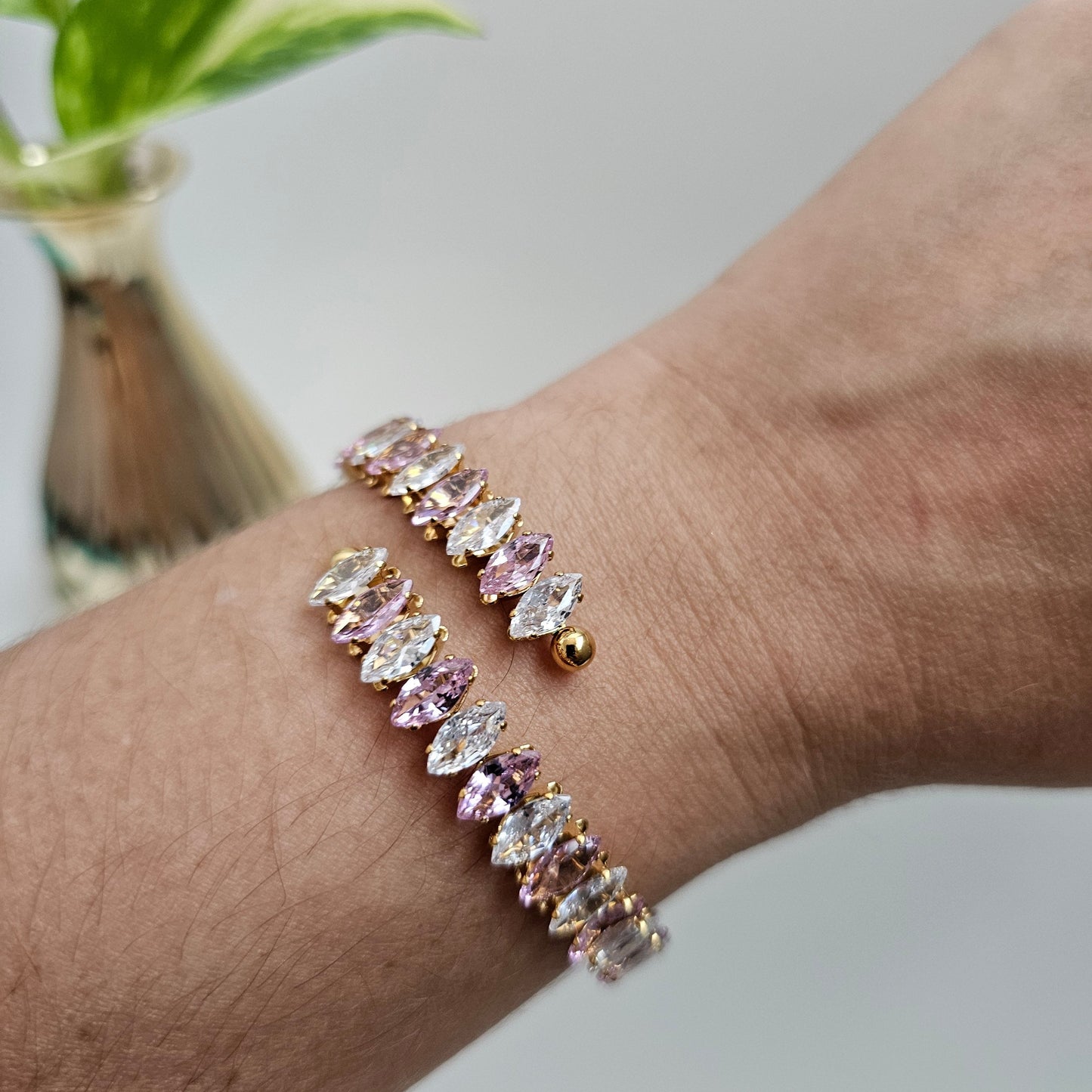 Pink Zircon Bracelet