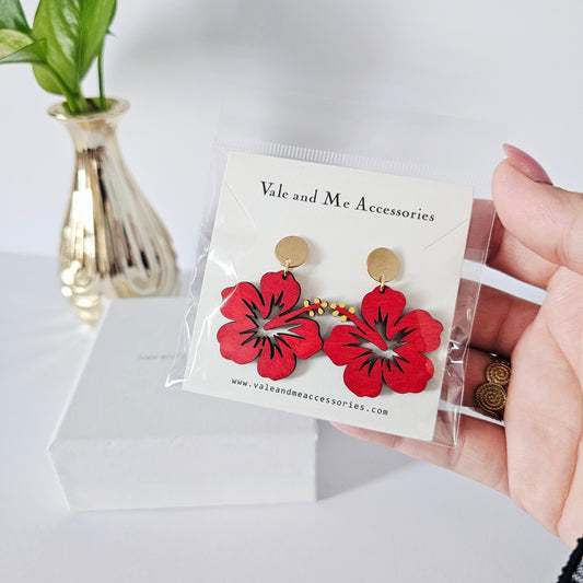 Amapola Roja Earrings