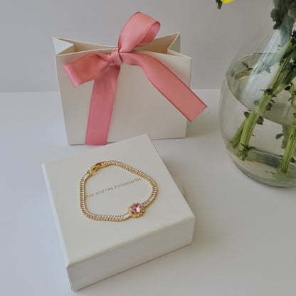Blush Tennis Bracelet