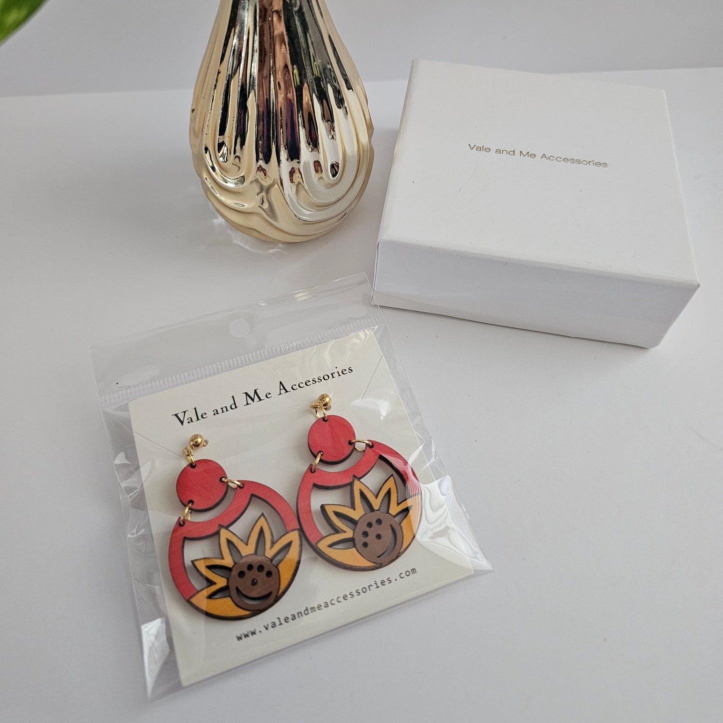 Spiced Sunflower Stud Earrings