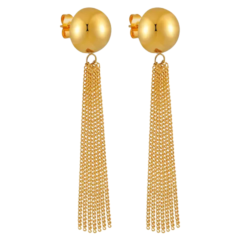 Golden Cascade Earrings