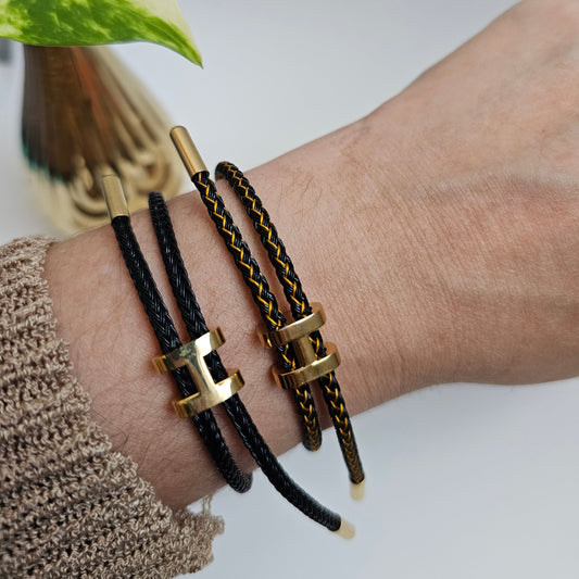 H adjustable Cord Bracelet