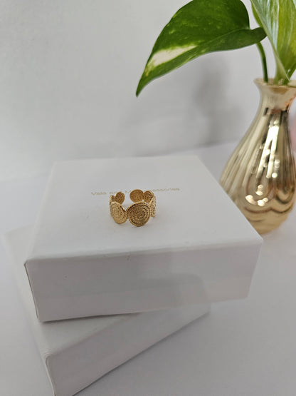 Adjustable Spiral Ring