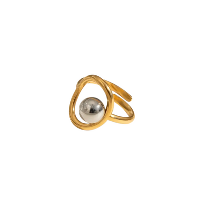 Golden Orbit Open Ring