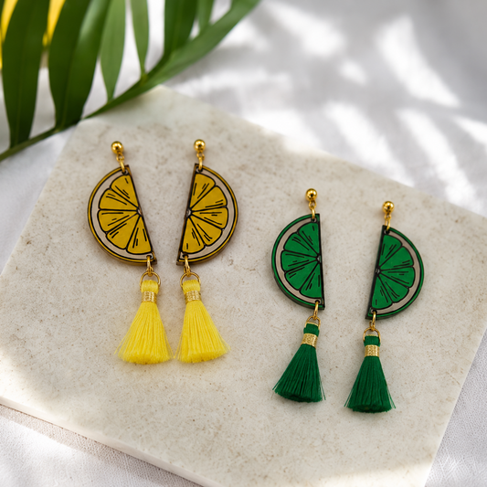 Citrus Tassel Earrings