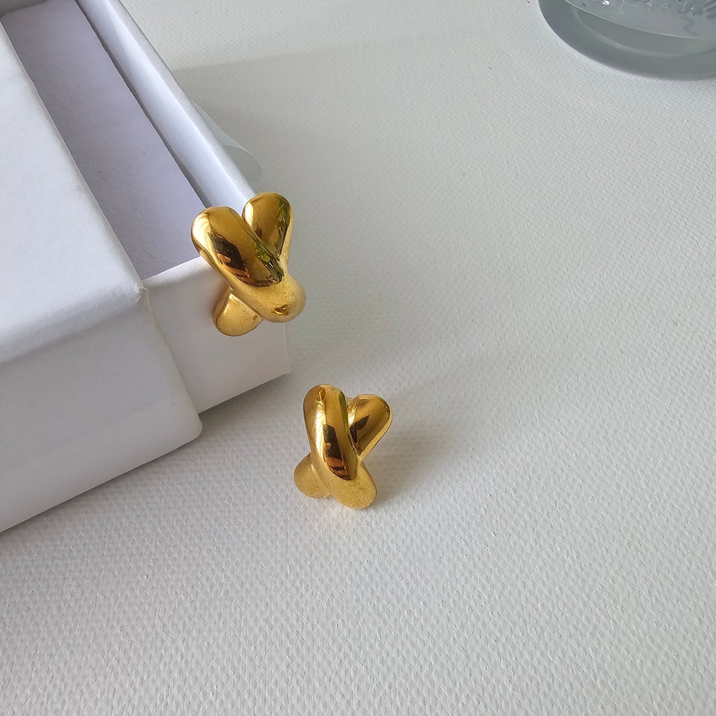 X Ear Stud Earrings