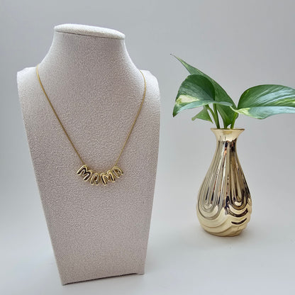 Bubble Letters Mama Necklace